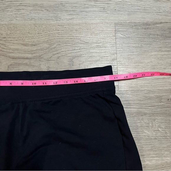 Lands’ End Womens Black Starfish Shorts Stretch Zipper Pocket Size Large Petite - Picture 6 of 9